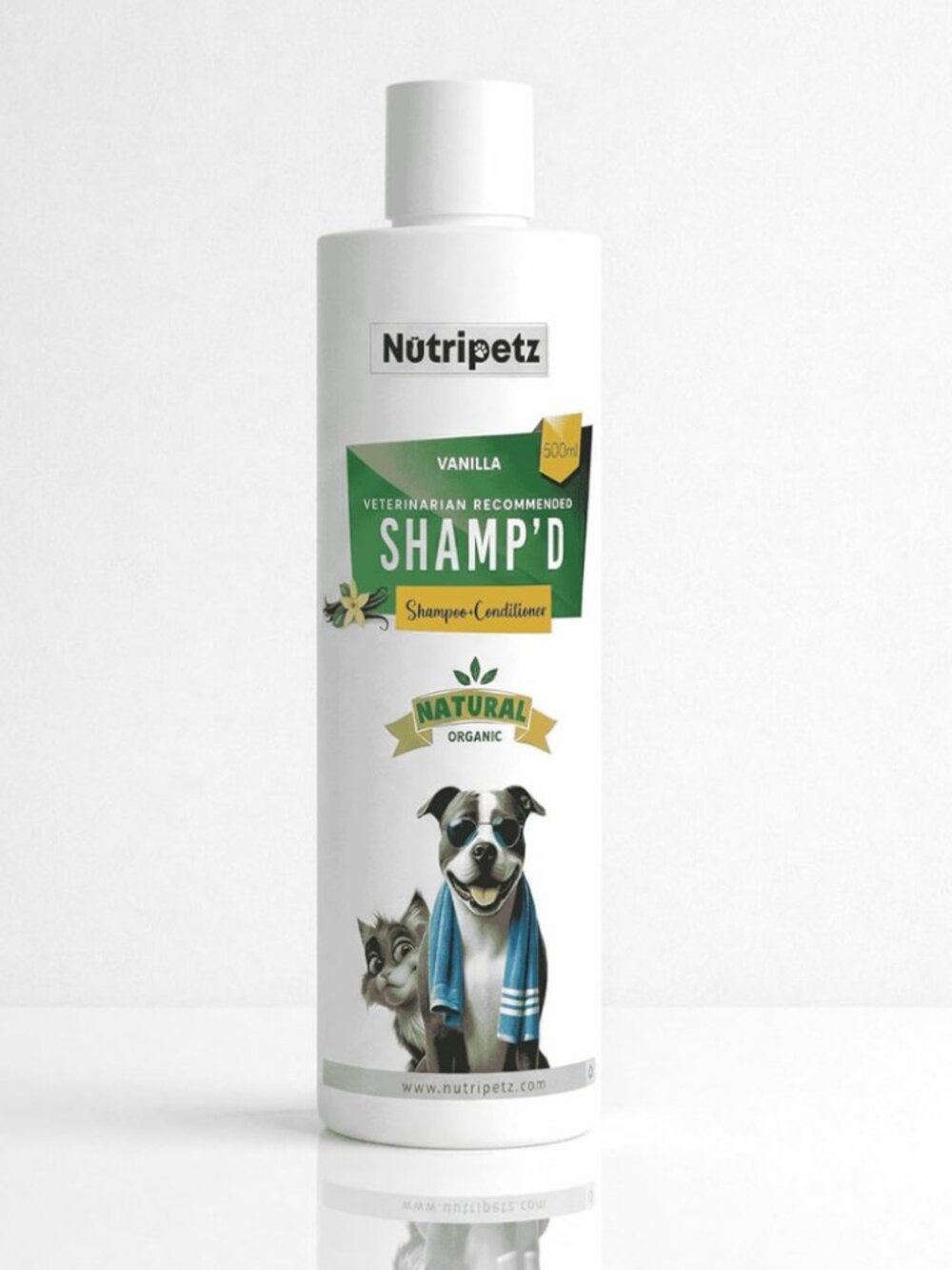 Pet Shampoo Conditioner Dogs Cats 500ml Organic